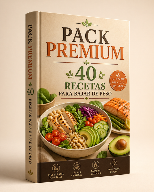 Pack Premium 40 Recetas para Bajar de Peso