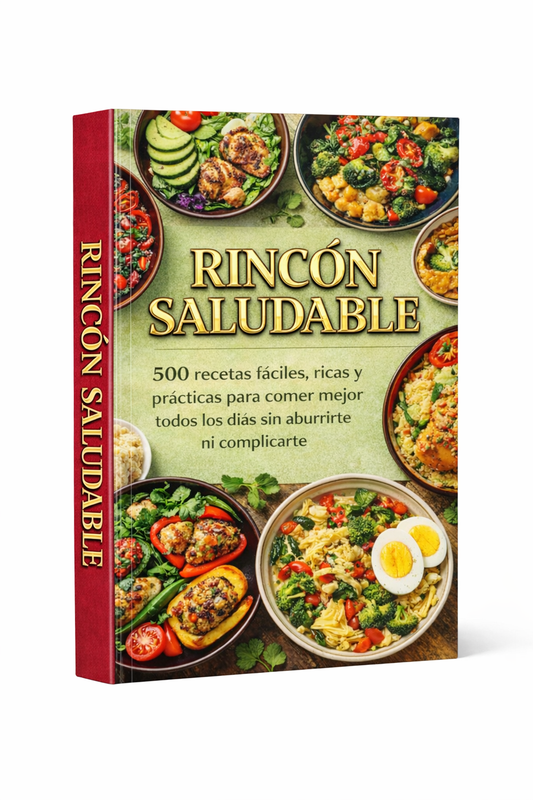 Rincón Saludable Libro Digital con 500 recetas fáciles para comer mejor todos los días sin complicarte